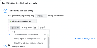 Tạo tệp đối tượng xem 50% nội dung Website trên Facebook bằng Google Tag Manager